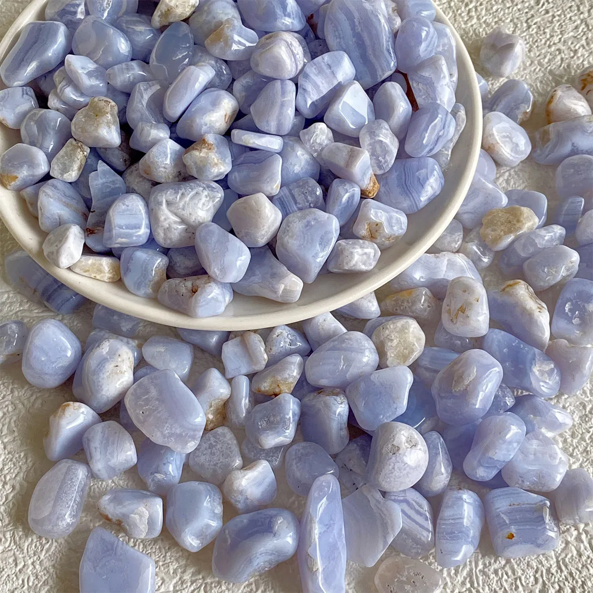 

Blue Lace Agate Chip, Healing Reiki Crystal, Chakra Gravels, Quartz Stones, Aquariums, Home Decoration Gift