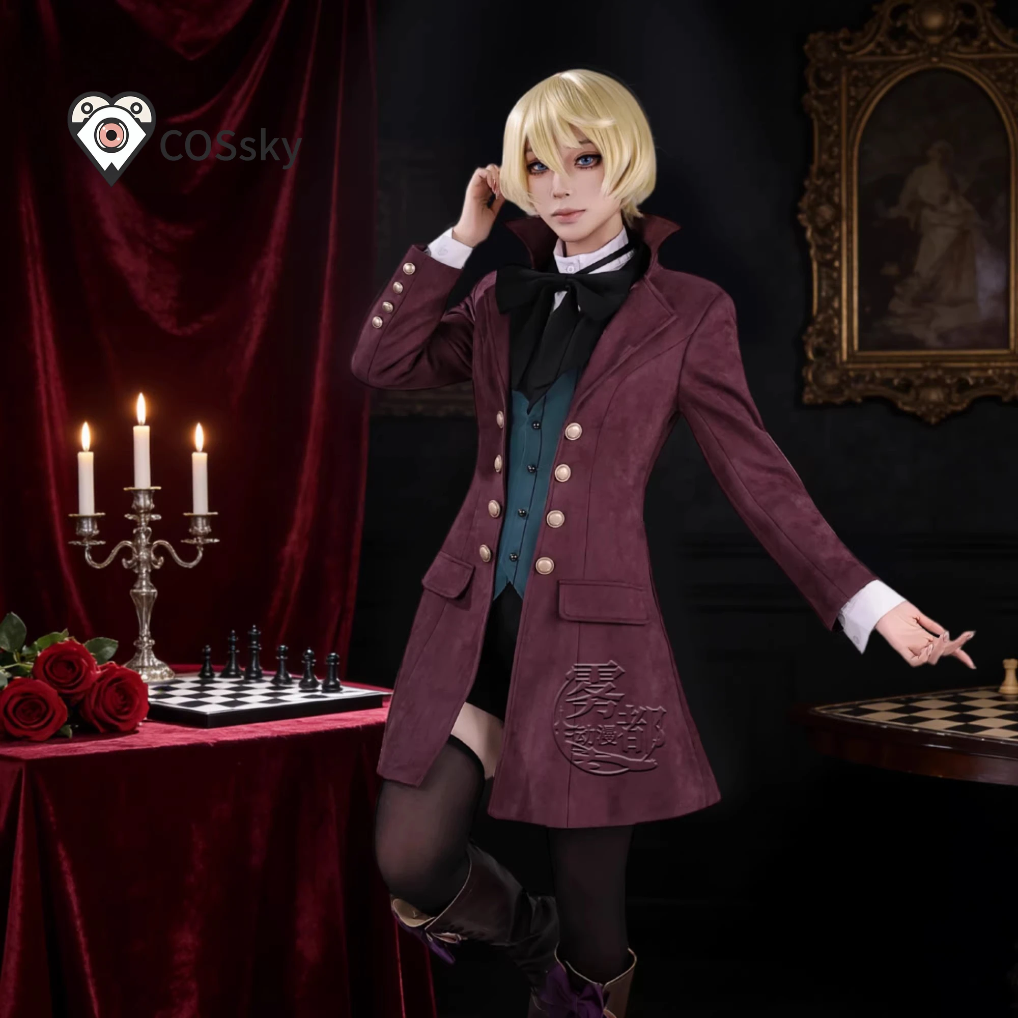 Anime Black Butler Alois Trancy Cosplay Costume Uniform Halloween Carnival Party Christmas Play Role Clothes men women Clothing view 3