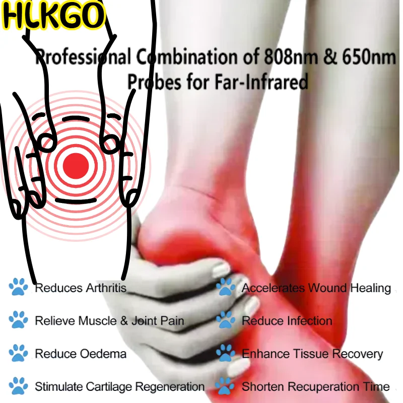 

520mW Deep Penetration Cold Laser, Portable Low Level Laser Therapy Device for Chronic Pain in Back, Neck and Joints