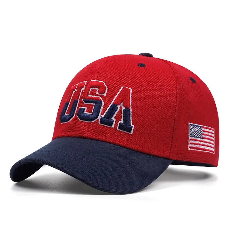 2024 New Fashion Fastball Cap Classic USA Embroidered American Flag Baseball Caps For Men Women Snapback Hat Unisex Hip Hop Hats