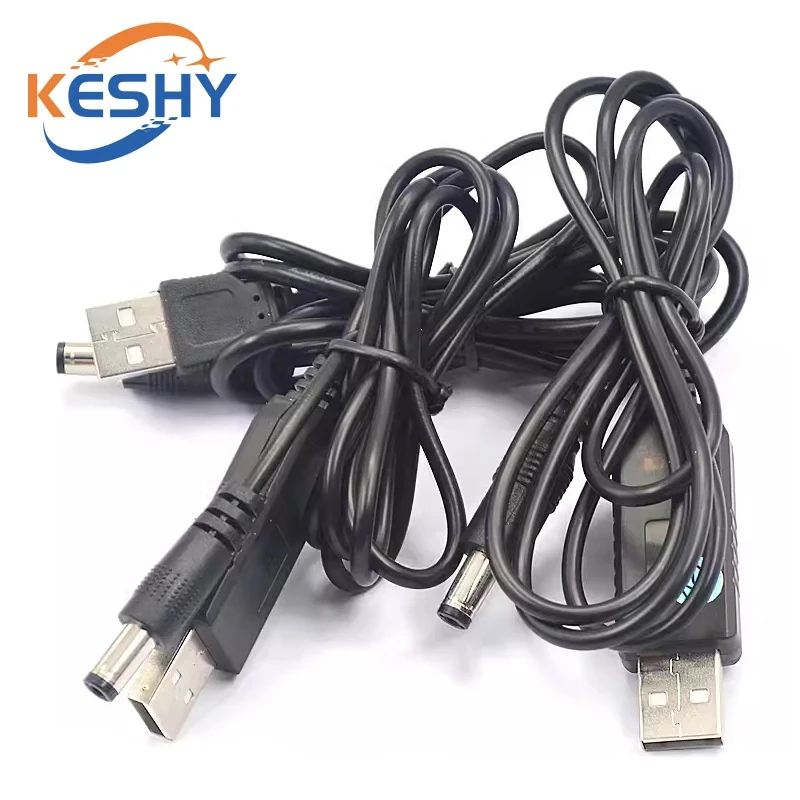 1-10 шт. USB Power Boost Line DC 5 В в DC 9 В/12 В Step UP модуль USB-конвертер-адаптер кабель 2,1X5,5 мм вилка