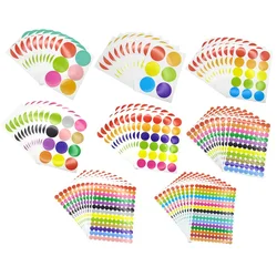 6mm 8mm 10mm 20mm Round Spot Circles Sealing Stiker Paper Labels Coloured Dot Stickers Adhesive Package Label Party Decoration