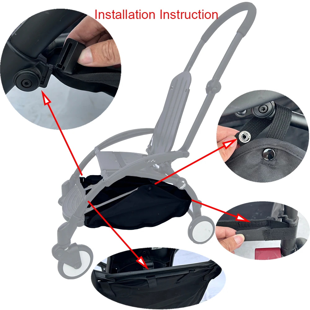 MomTan ®   سلة تسوق متوافقة مع عربات الأطفال YoYo & YoYo2 وYOYO 3 (ليست لعربات الأطفال الأخرى)