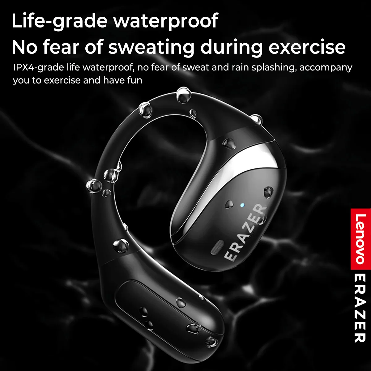 Lenovo ERAZER X9 Wireless Bluetooth 5.4 Earphones Sports Wireless Headphones With Mic Touch Control Noise Cancelling Waterproof