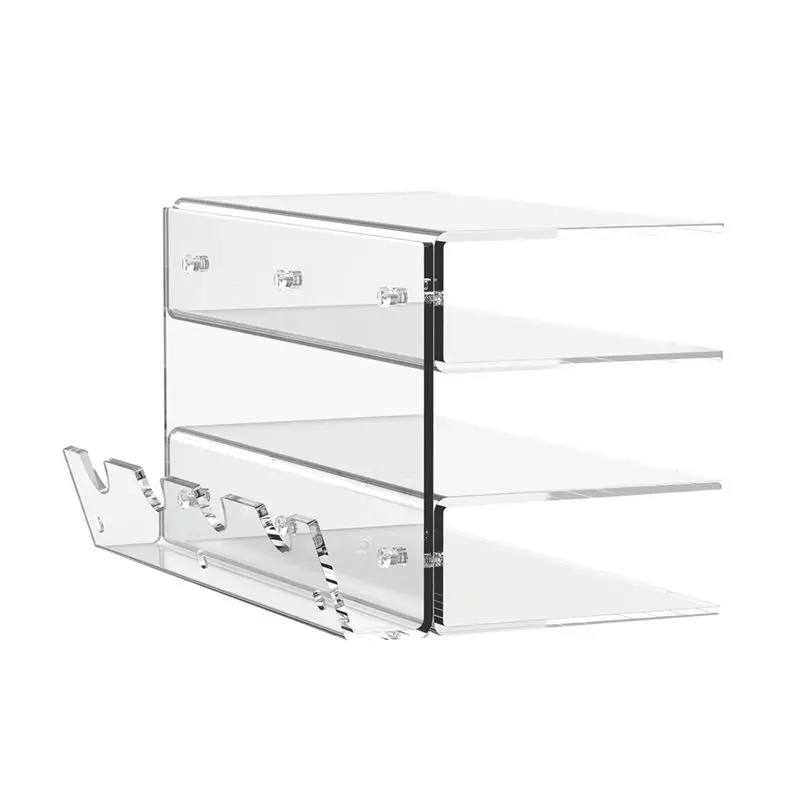 keyboard-mouse-desktop-organizer-acrylic-3-tier-stand-frame-shelf-keyboard-storage-tool-for-room-exhibition-aef7