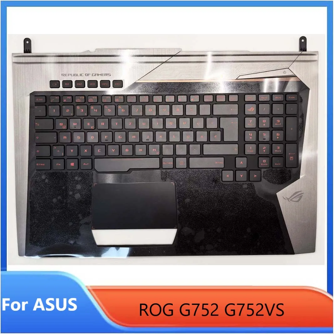 MEIARROW       New/Org for ASUS Rog G752 G752V G752VT G752VS Palmrest EUR Greek Keyboard Upper Cover Backlit  Touchpad