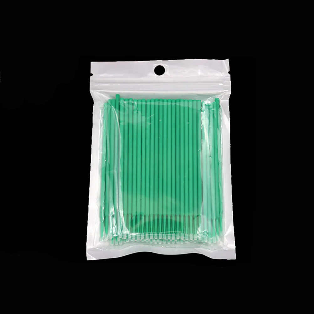 

100 Pcs Lash Eyelash Swab Extension Cotton Swabs Make up Micro Applicator Brush