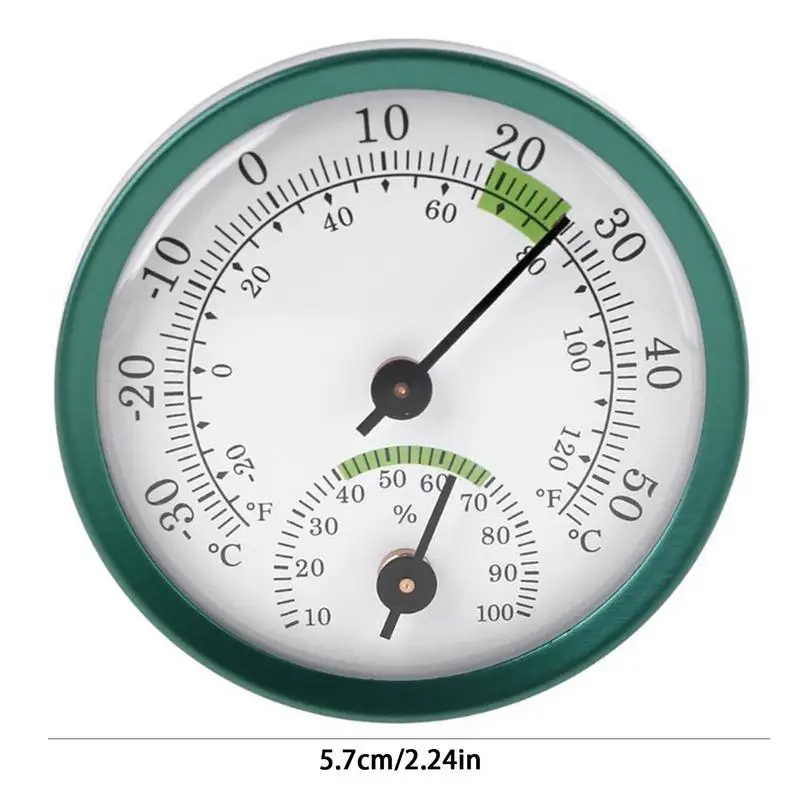 Indoor Humidity Monitor Double Pointer Hygrometer Outdoor Indoor Humidity Monitor For Humidors Greenhouse Garden Cellar Closet
