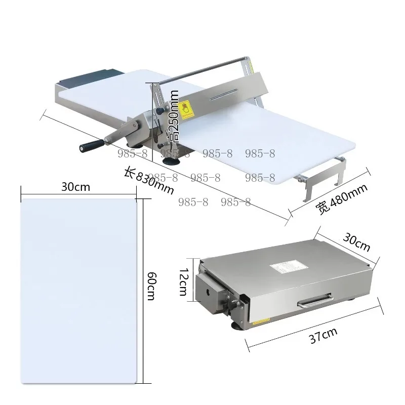 Manual Desktop Shortening Dough Folding Machine, Multifunctional Pastry Maker For Croissant And Egg Tart Skin Molding
