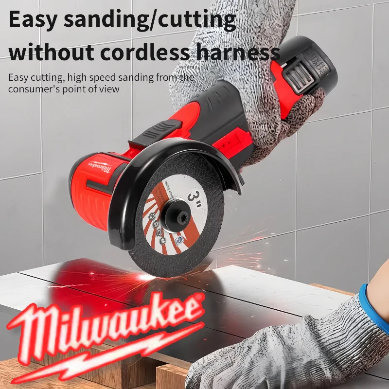 ميلووكي 12 فولت اللاسلكية فرش زاوية طاحونة كهربائية آلة قطع صغيرة لقطع الماس أدوات كهربائية قابلة للشحن #2