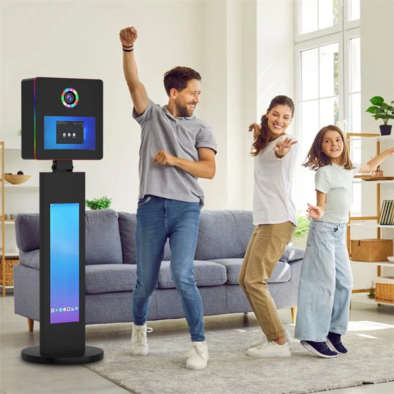 2026 Neue 15,6 Zoll Touchscreen DSLR-Kamera Selfie-Kamera Tragbare Fotobox für Hochzeiten und Veranstaltungen