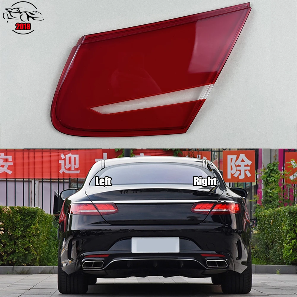 For Mercedes-Benz S-Class Coupe W217 2018 Rear Taillight Shell Brake Lights Shell Replacement Auto Rear Shell Cover