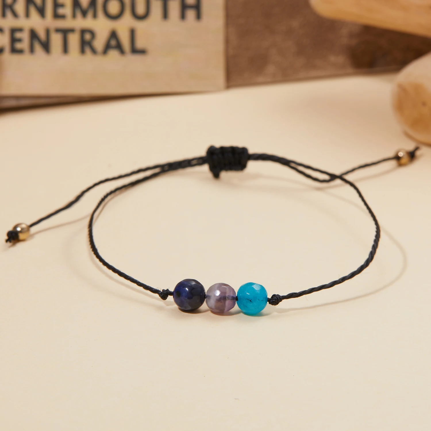 Fashion 12 Constellation Crystal Beads Bracelets for Women Men Handmade Braided Rope Zodiac Sign Bracelet Birthday Jewelry Gift