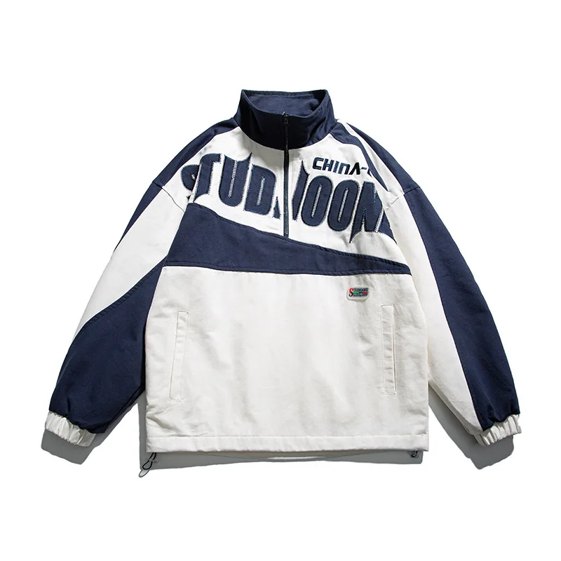 

2022 Japanese Streetwear Vintage Windbreaker Korean Bomber Jackets Men Harajuku Patchwork Jackets Coats Fashion Youth Jacket