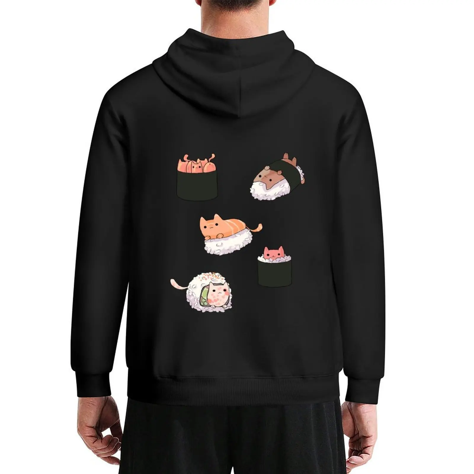 

Sushi Cats Hoodie men's sweat-shirt korean style clothes fashion men men's winter sweater new features of hoodies & sweatshirts