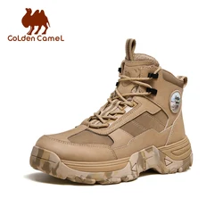 GOLDEN CAMEL Hiking Shoes for Men Work Hiking Boots Non-slip Retro Thick Bottom Mountaineering Camouflage Combat Boot Winter New