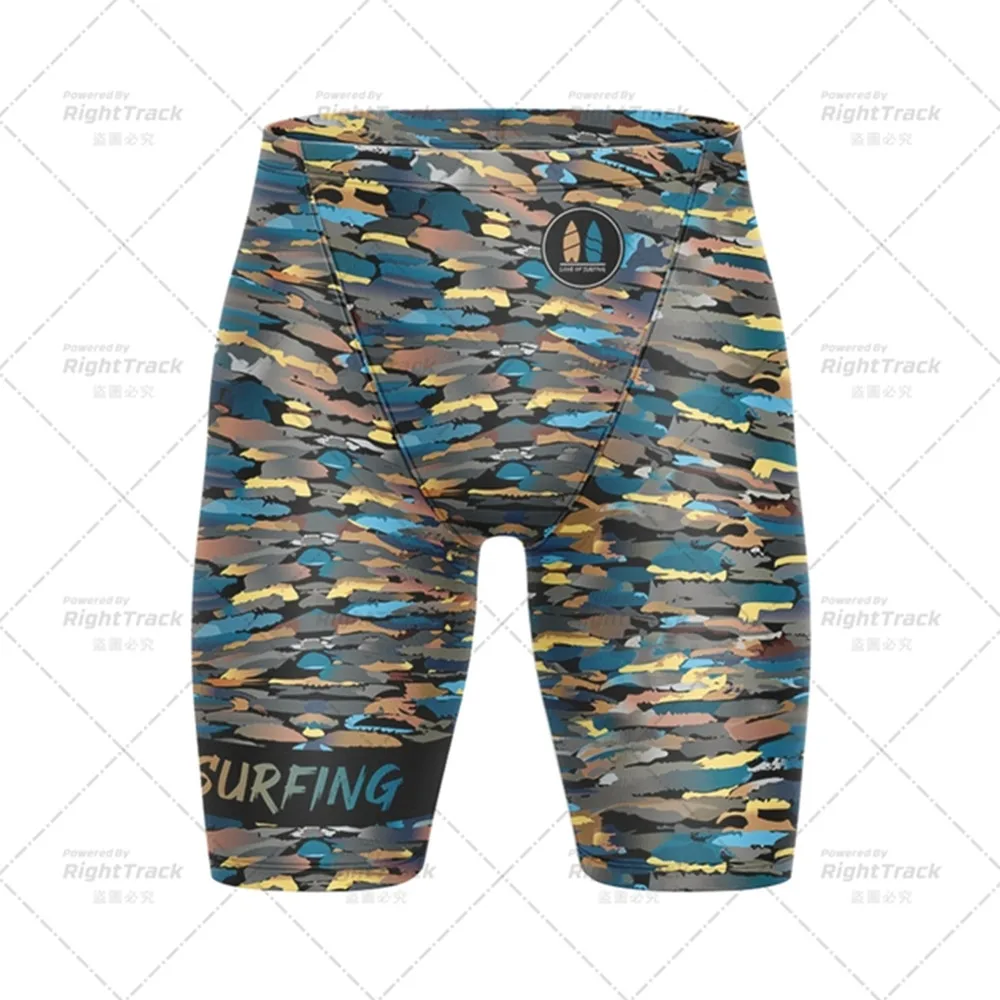 Costume da bagno professionale competitivo da uomo costumi da bagno ad asciugatura rapida Surf costume da bagno pantaloni da spiaggia abbigliamento