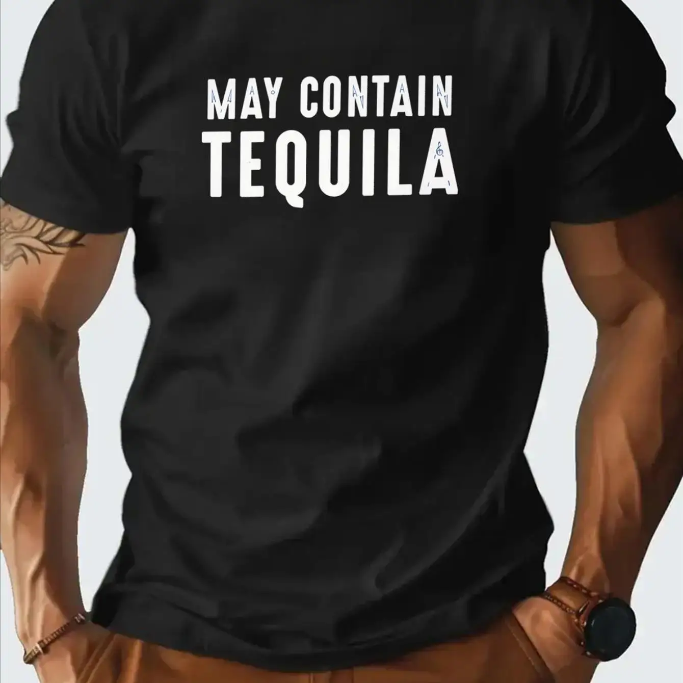 The Latest Men's Pure Cotton T-shirt of 2025 May Feature Tequila, Comfort, Breathability and High-quality Beach Travel Party