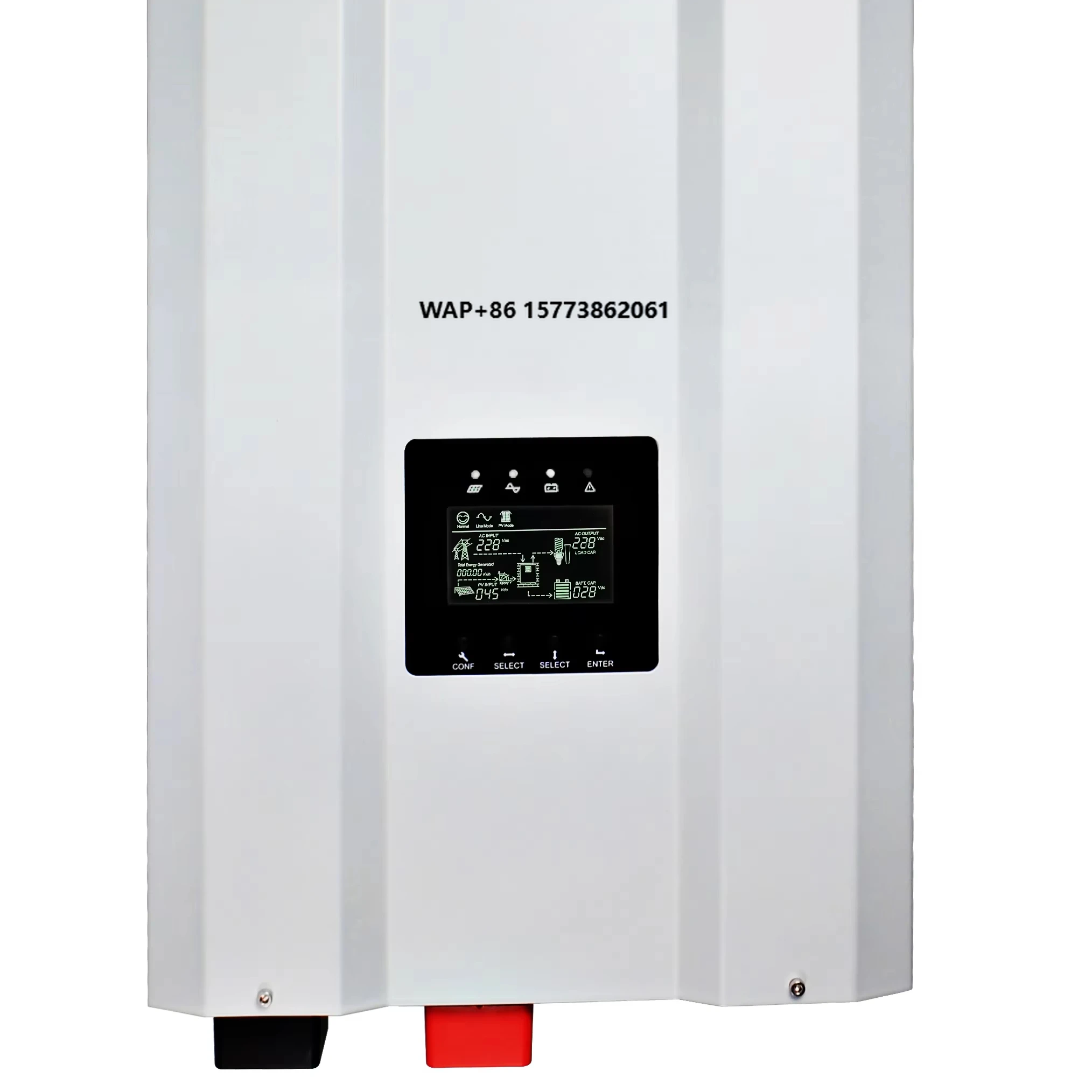 10KW MPPT العاكس للطاقة الشمسية مع النظام الشمسي الهجين بطارية ليثيوم أيون نظام الطاقة الشمسية #1