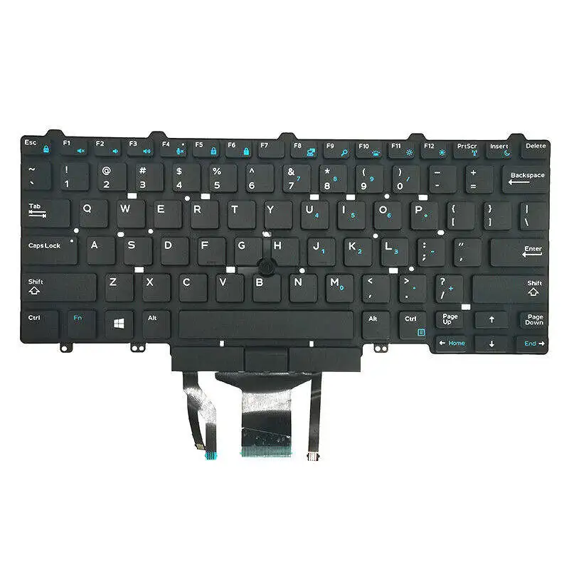 US Backlit Keyboard with Pointer For Dell Latitude E5450 E5470 E7450 E7470 E5480