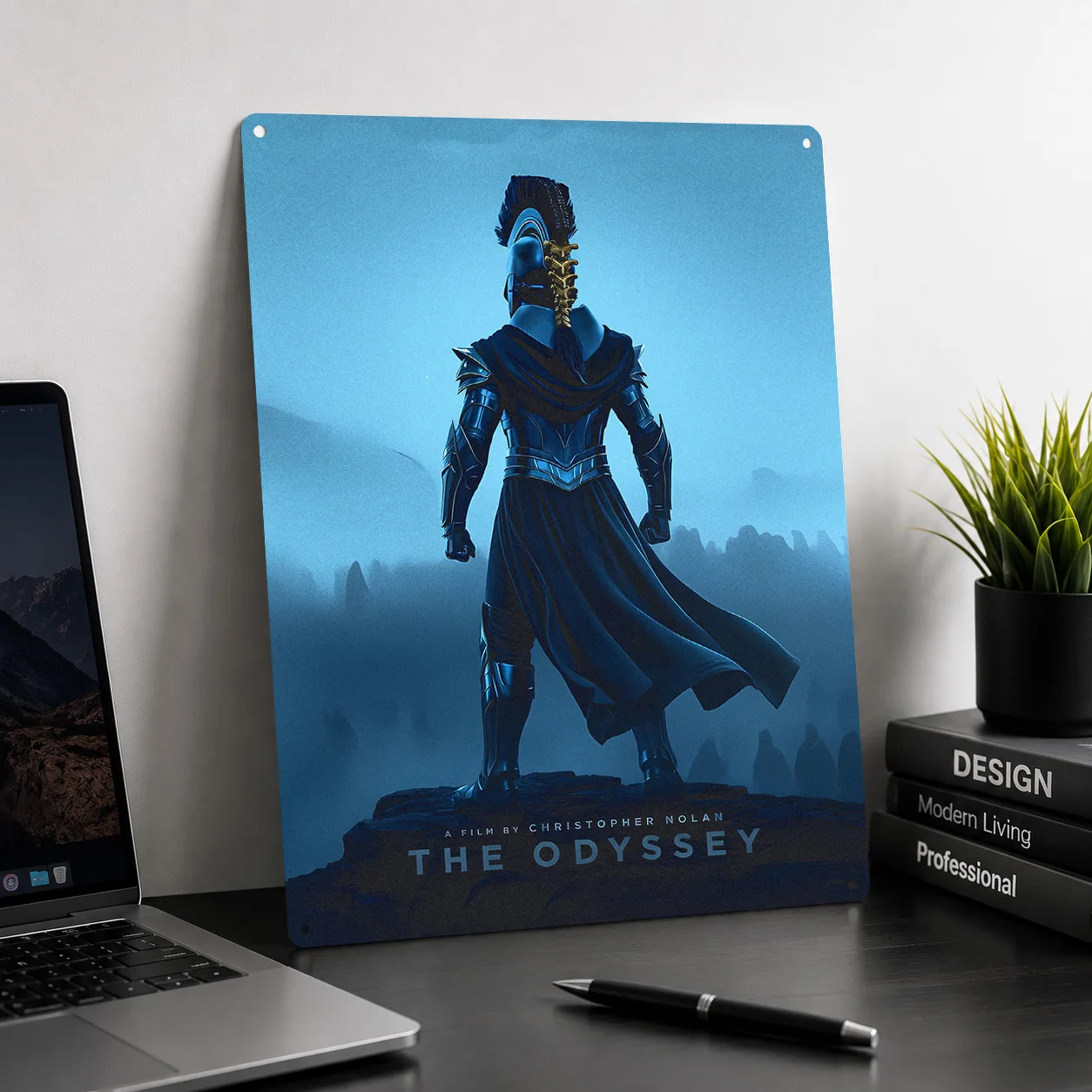The Odyssey: Christopher Nolan Film 3D Texture Metal Poster Customized Wall Art Tin Sign Gift for Mancave Decoration Home House