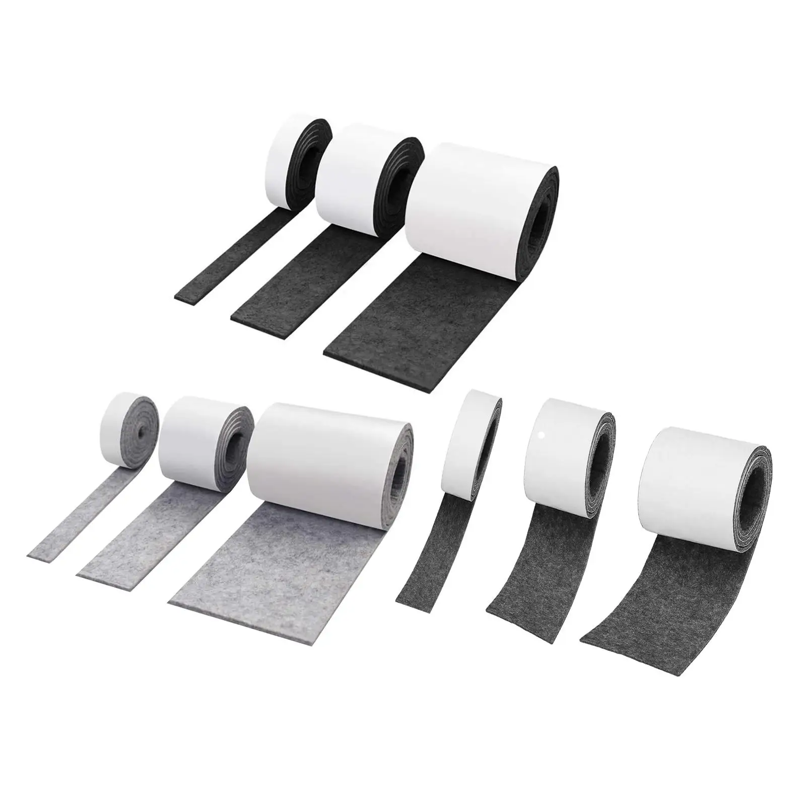 표면 및 가구 보호용 폴리에스터 펠트 테이프 3 개 팩