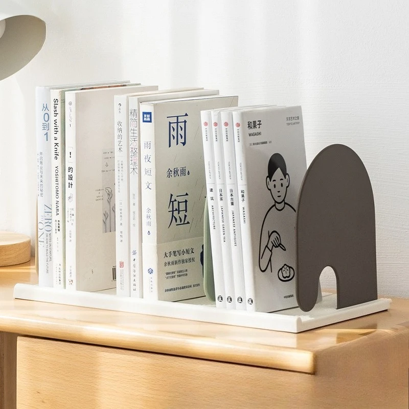 

Adjustable Desktop Bookshelf Organizer with Removable Compartments for Office Files Books and Desk Storage Use