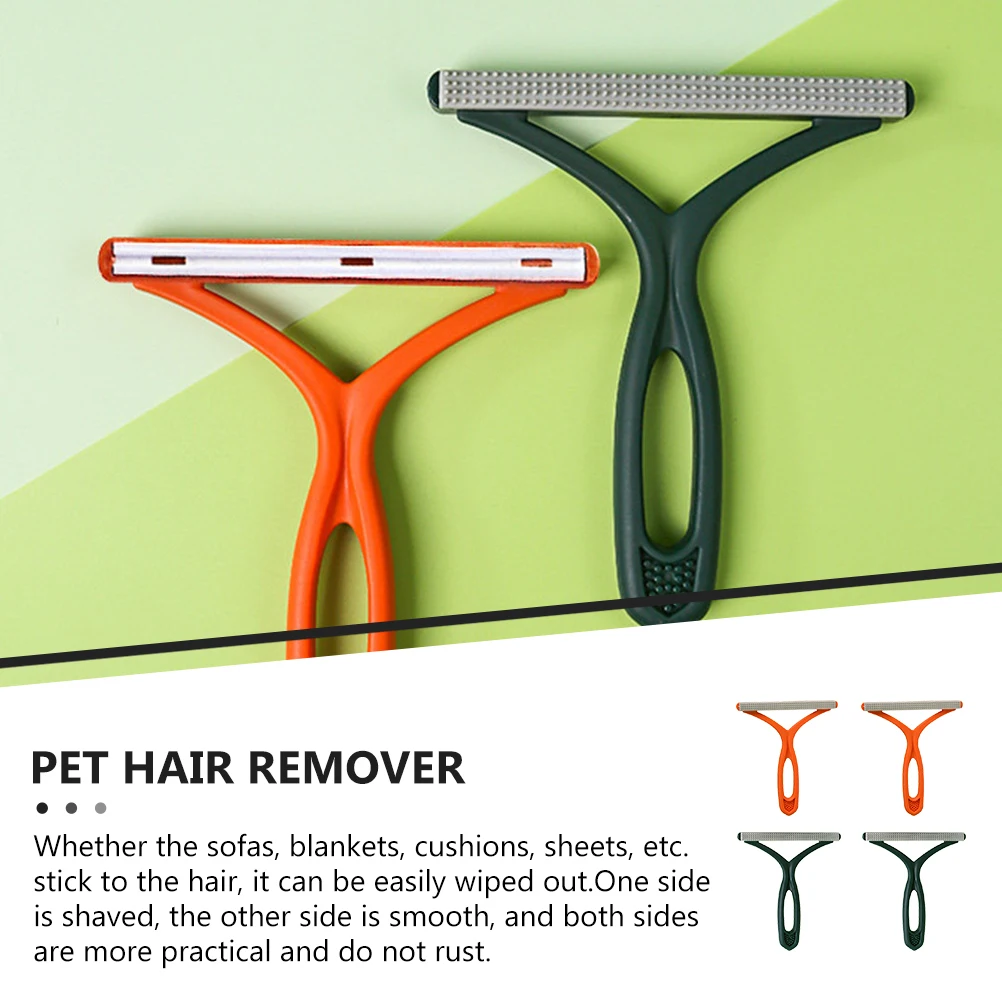 

4 Pcs Hair Cat Remover Tools Reusable Lint Roller Removal Brush Pp Pet for Couch