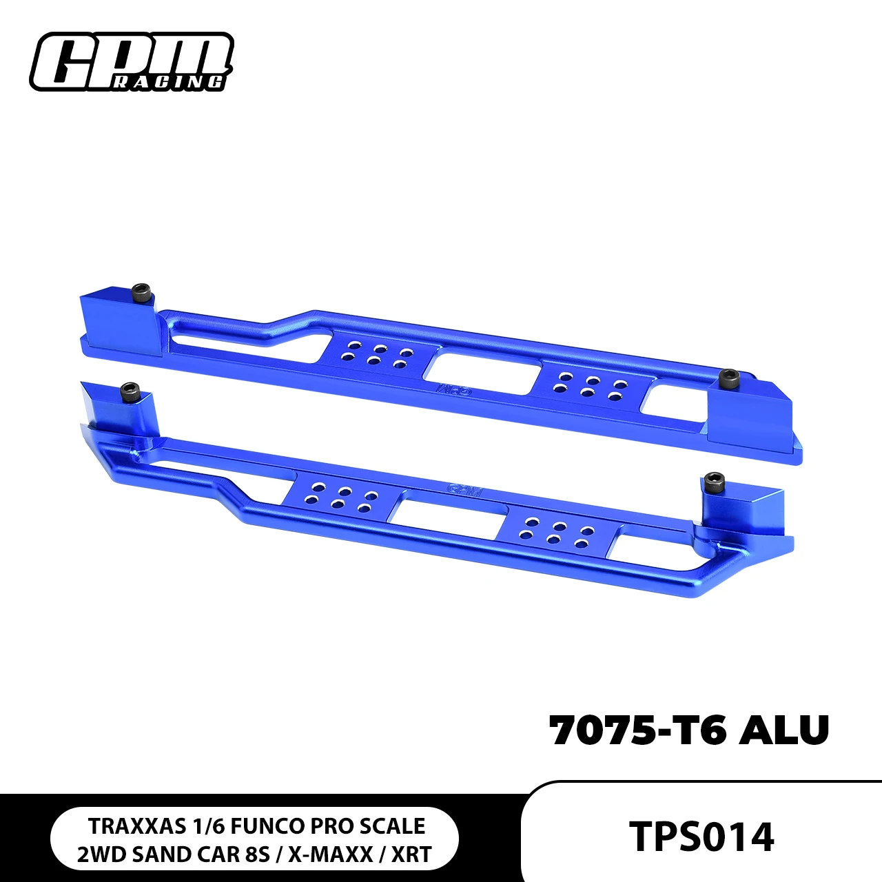 1/6 Funco Pro Zandwagen 8S X-Maxx XRT TRAXXAS GPM 7075 Legering Chassis Nerf Bars