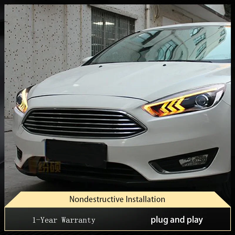 

Car Parts Assembly For Ford Focus 2015-2018 Headlight Upgrade Daylight LED DRL Automotive Front Lamps Vehicles Accessories Tools