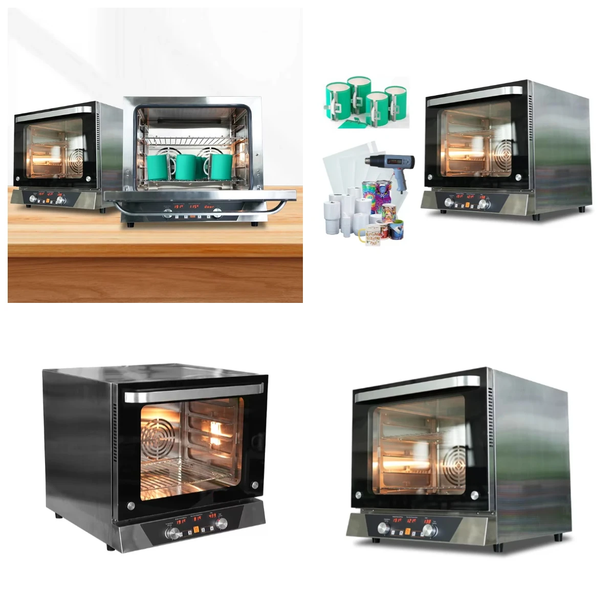 

WJW Multifunctional Metal Sublimation Oven Mugs Manual Electric Hydraulic Flatbed Heat Transfer Sublimation Printer Combination