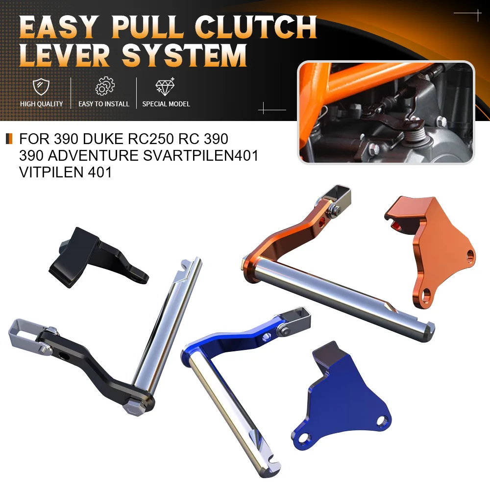 

For 390 Duke RC250 RC 390 390 ADVENTURE Husqvarna Svartpilen401 Husqvarna VITPILEN 401 Motorcycle Easy Pull Clutch Lever System