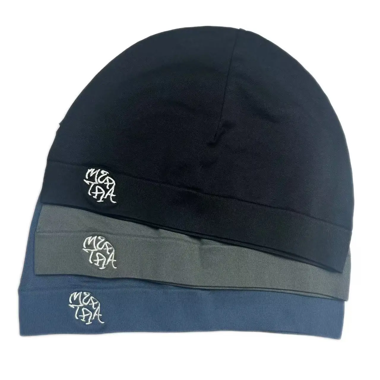 Alphabet Embroidered Knitted Skull Hat Solid Color Nylon High Elasticity Hat Men's and Women's Same Style Baotou Warm Hat