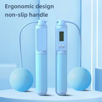 Adult Double Use Smart Counting Electronic Jump Ropes Steel Wire Sports and Fitness Equipment Wholesale Two-in-One Jump Rope