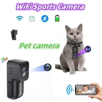 1080P HD Action Camera WIFI Portable Back Clip Mini Pet Cam 160°Wide Angle Outdoor Sport Video Recorder AP Remote View Camcorder