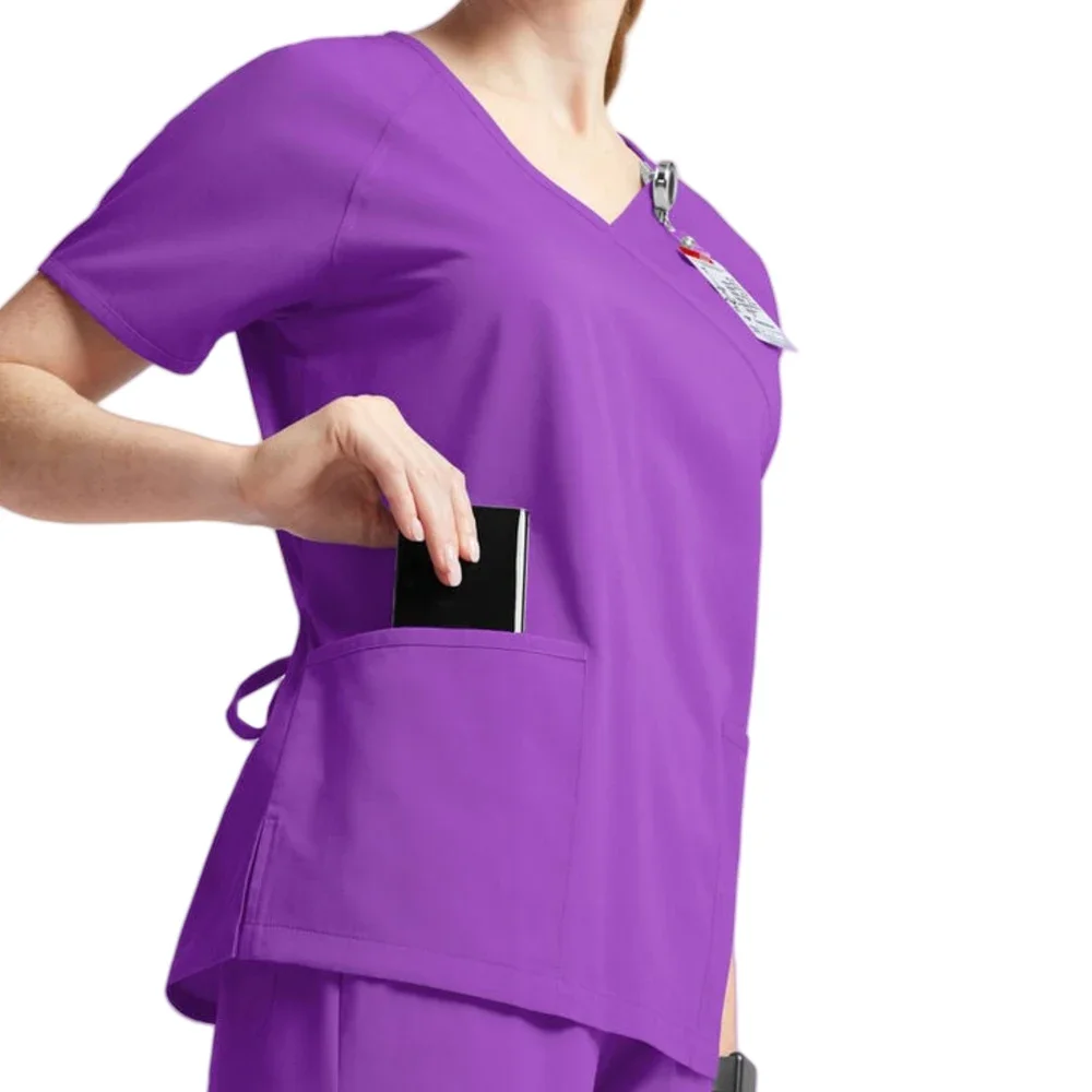 Polychrome Medical Uniform Women Scrubs Sets Pet Hospital Working Scrub Suits Nurse Accessories Dental Surgery Suit Lab Workwear