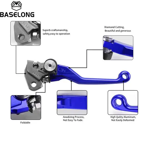 Imagen 2 del producto Palancas de embrague de freno pivotante CNC para Motocross, para Yamaha YZ65 YZ80 YZ85 YZ125 YZ125X YZ250 YZ250F YZ250X YZ250FX YZ426F YZ450F YZ450FX