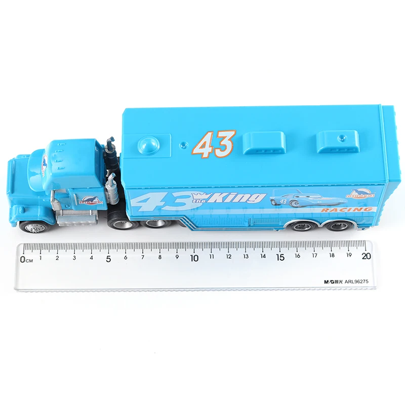 Autos und LKWs mit Anhänger, Modellautos, Anime-Figuren, Mack Semi-Hauler, Rust-eze Rennwagen, Spielzeug-Containertrucks, Kindergeburtstagsgeschenke – Detail 32