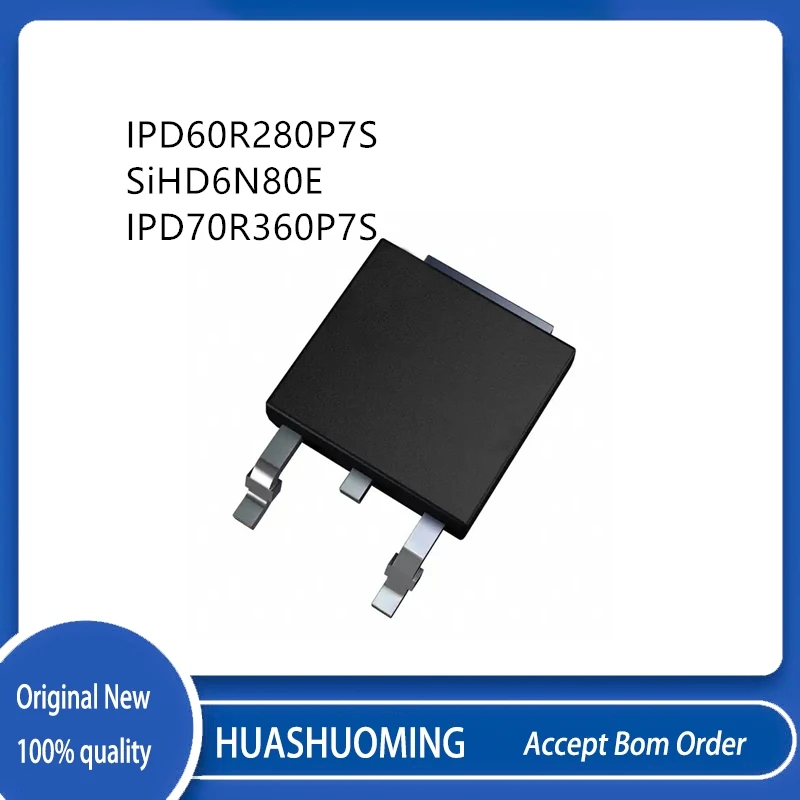 50Pcs/Lot IPD60R280P7S IPD60R280P7 SiHD6N80E SiHD6N80 IPD70R360P7S IPD70R360P7 TO-252