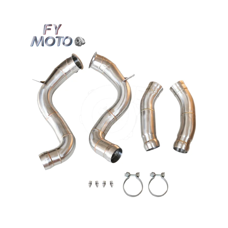 For Mercedes Benz AMG W205 C63 Exhaust Downpipe 3.5inch