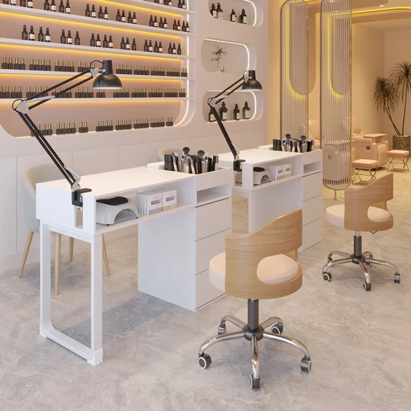

Tech Supplies Salon Table Furniture Aesthetics Beauty Mesa De Manicure Knife Nail Decoration Trend Professional Dust Collector