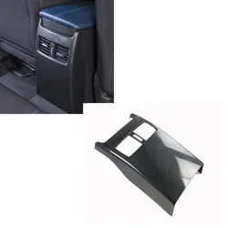 For Mazda CX-30 CX30 2020 2021 2022 Car Accessories Carbon fiber Car Rear Seat Air Conditioning Vent Cover Trim Anti-Kick Panel