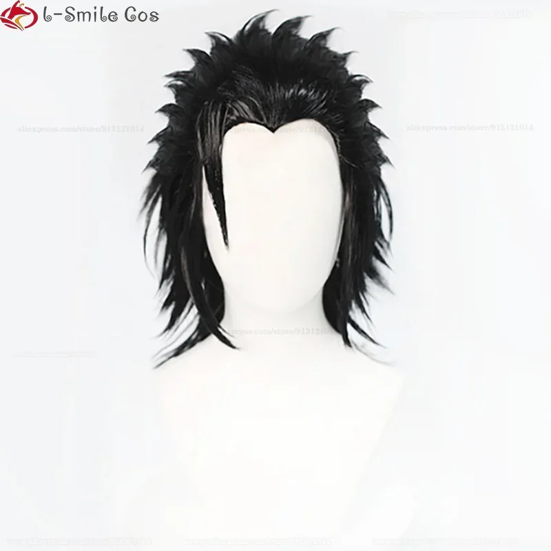 لعبة فاينل فانتسي FF7 زاك فير شعر مستعار تأثيري FFVII زاك معرض قصير مقاومة للحرارة الشعر الاصطناعية هالوين شعر مستعار للحفلات + غطاء شعر مستعار