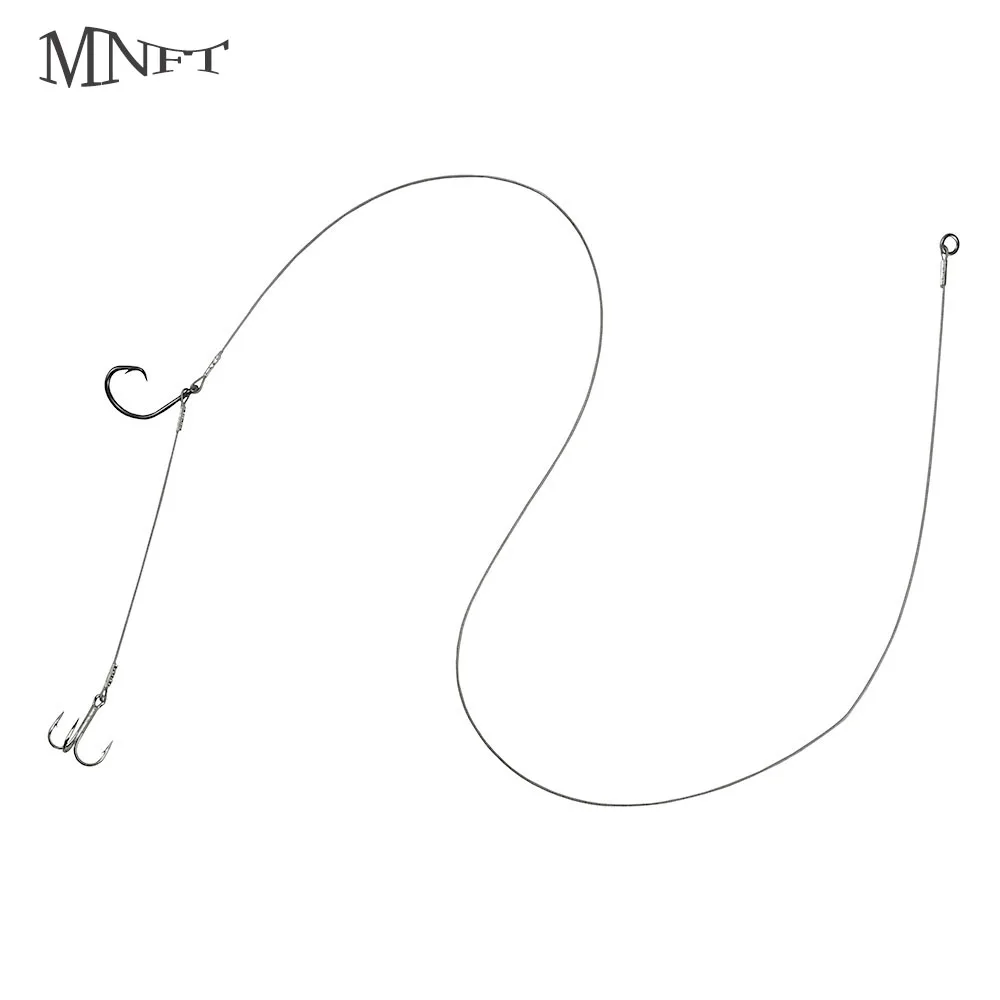 Sea Fishing Live Bait Rigs Set with 7-Strand Steel Wire Thic