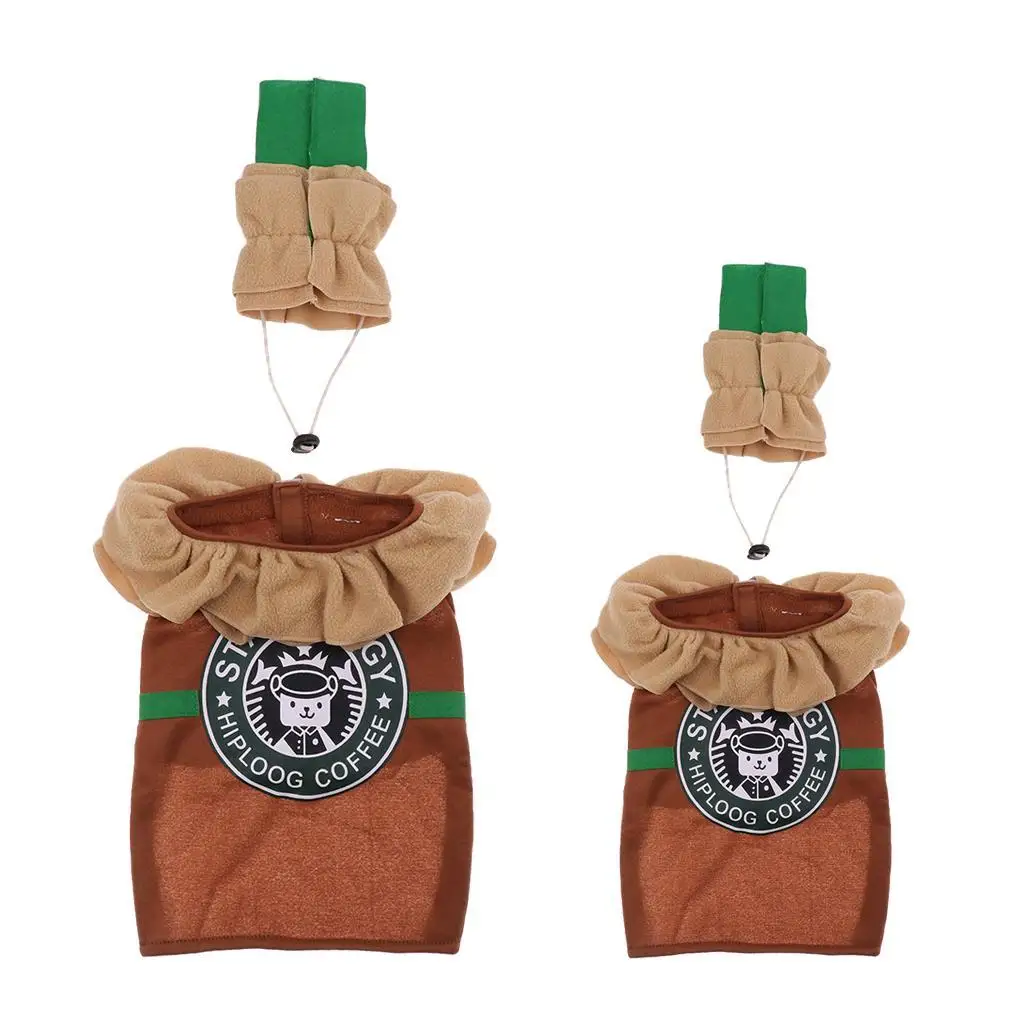 Pet Dog Halloween Costume Cute Puppy Christmas Clothes with Hat for Small Dogs Cosplay Party Outfit