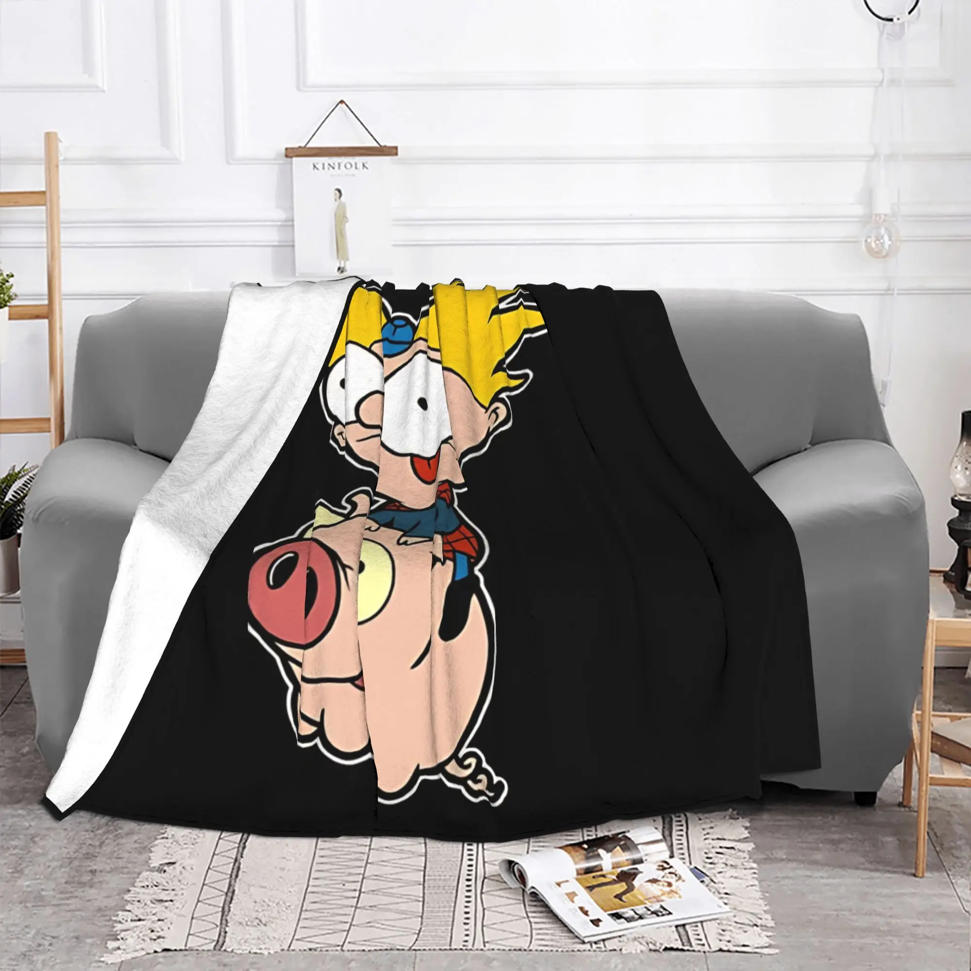 1PC delusional Invader Zim Home Room Decorations Winter Blankets For Adults Bedding Home Interior Sofa Knee
