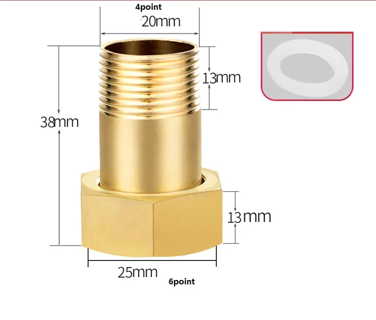 

water pipe use copper joint 6 point change to 4 point