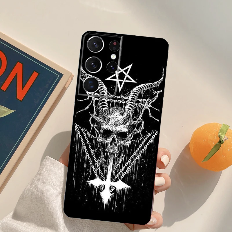 Custodia per telefono Devil Satan per Samsung Galaxy S24 S25 Ultra S20 S21 S22 S23 Plus S9 S10 S24 FE Cover posteriore