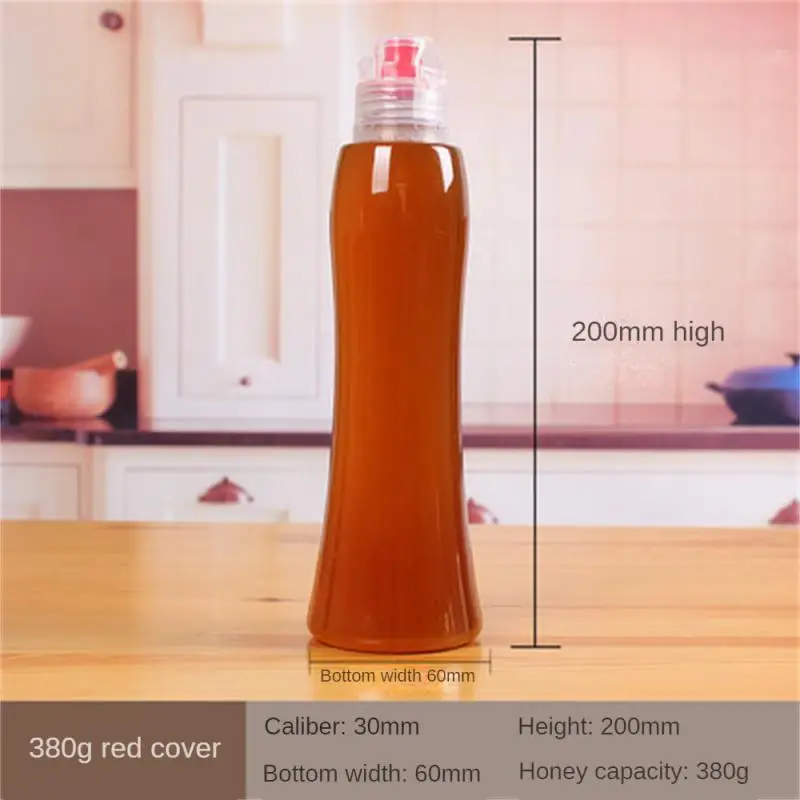 زجاجة عسل محكمة الغلق شفافة مانعة للتسرب ، زجاجة ضغط زيت محمولة ، أداة مطبخ صغيرة ، حفظ طازجة #4