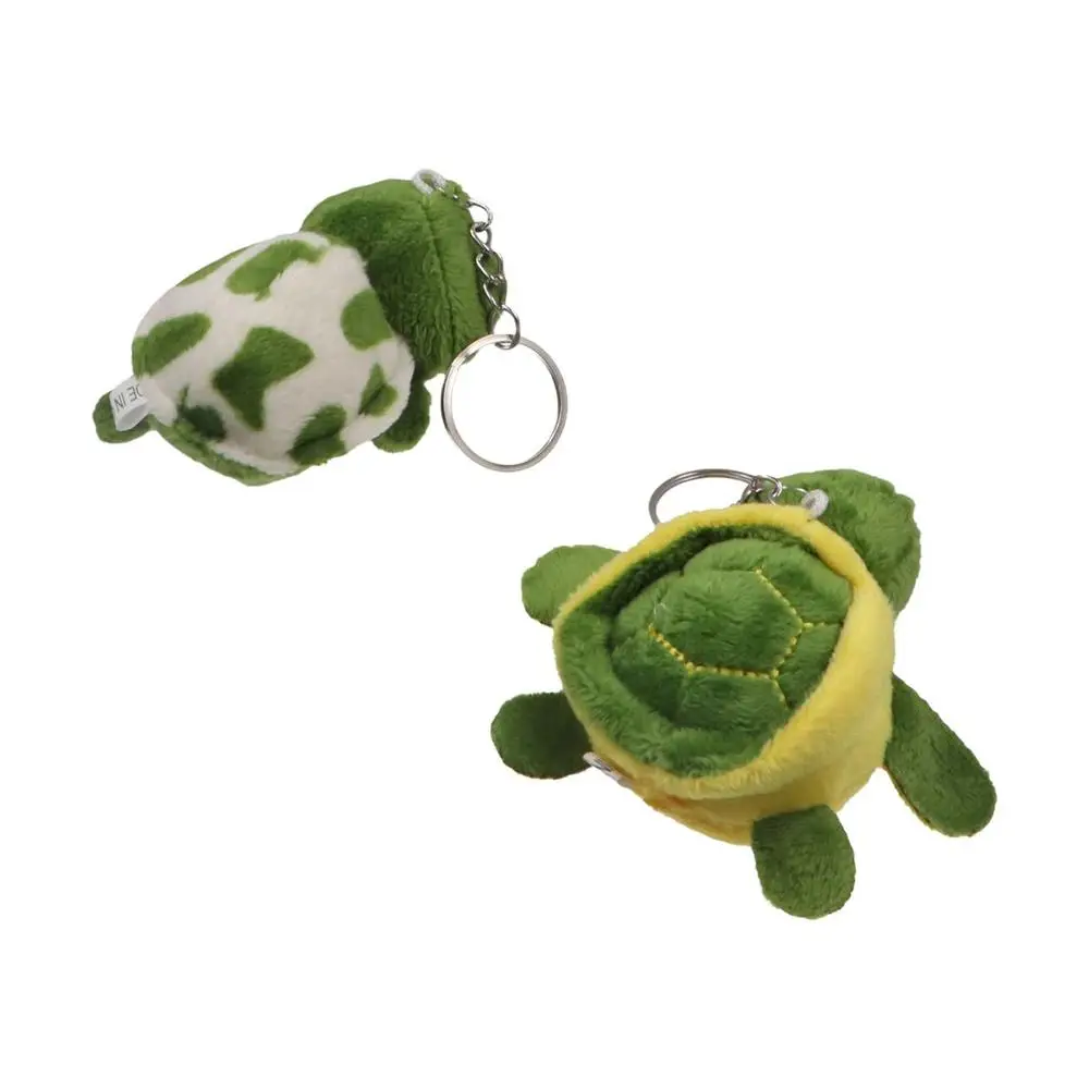 Turtle Cartoon Design PP Cotton Children Toy Gifts Women Key Holder Korean Style Key Buckle Plush Key Chain Tortoise Pendant